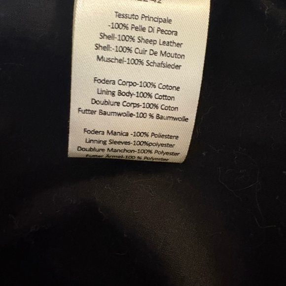 Momoni Black Leather Jacket for Women - Picture 4 of 4